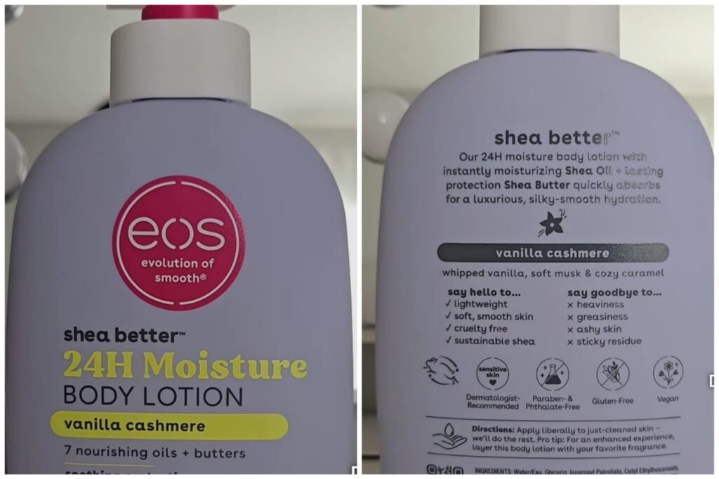 eos Shea Better Vanilla Cashmere Body Lotion